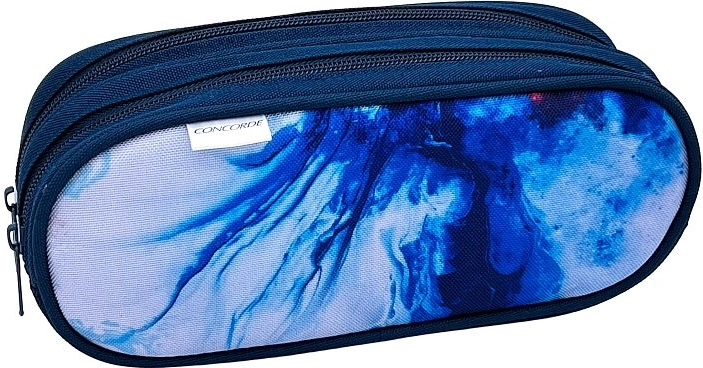 Etui Concorde Marble med to lynlåse