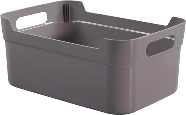 Plastopbevaringskurv 34 × 24 × 14 cm – farvemix