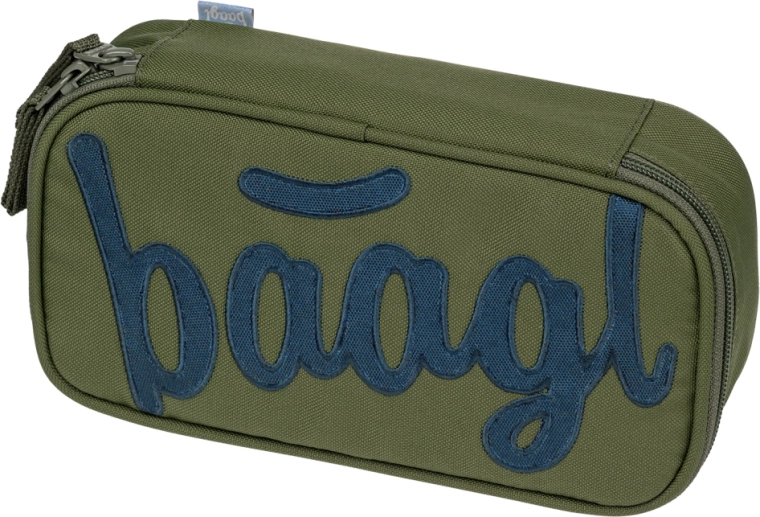 Baagl skolepenalhus etui Olive med GRS-certificering