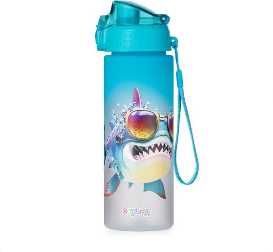 Drikkeflaske OXY Click 600 ml Crazy Animals Haj