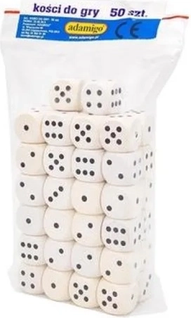 Sæt med spilleterninger – 50 stk.