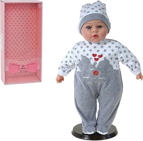 Talende babydukke med lyd på polsk