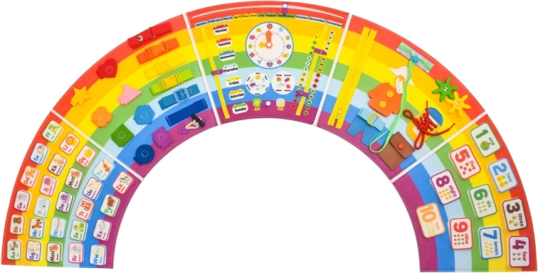 2Kids Toys blødt activity board regnbue - 1 stk.