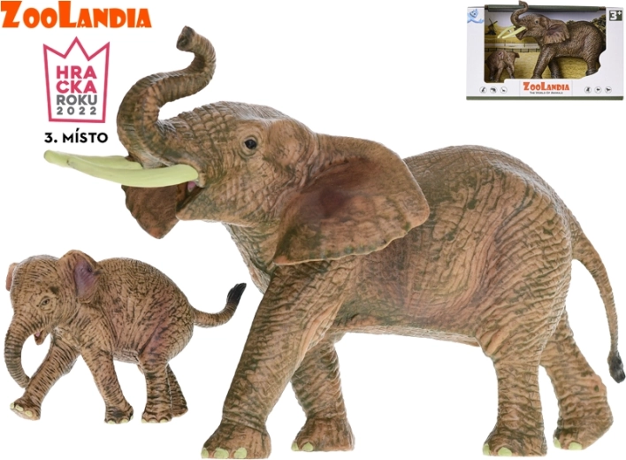 Zoolandia elefant med unge figurer til ZOO