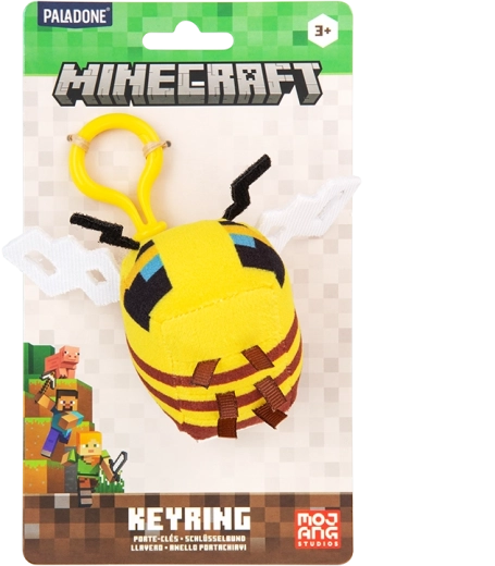 Minecraft plysnøglering bi – 1 stk.