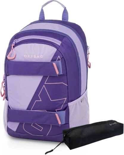 Studenter-rygsæk og etui Oxybag Sport Half violet