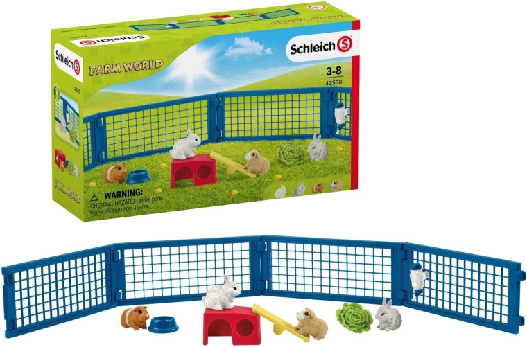 SCHLEICH Farm World® 42500 Indhegnet arena til kaniner og marsvin