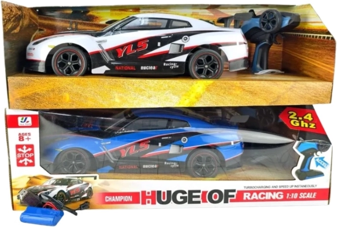 RC sportsbil med fjernstyring 2,4 GHz (skala 1:10)