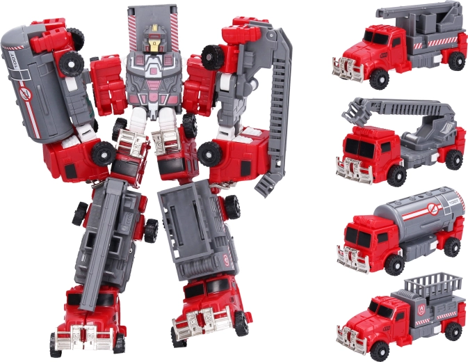Autorobot 5-i-1 Brandmænd 24 cm