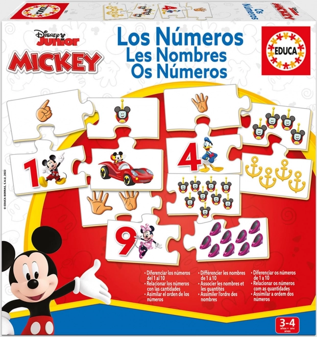 Educa puslespil Mickey og venner – tælle 10×4 brikker
