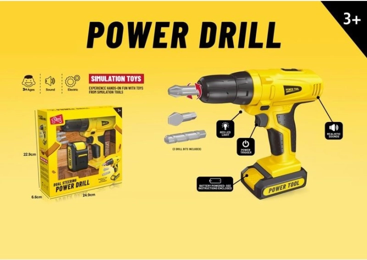 Power Tool børnelegetøjsboremaskine og skruetrækker til leg