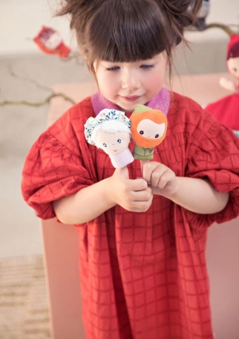 Dukkesæt med fingerdukker Rødhætte fra Lilliputiens