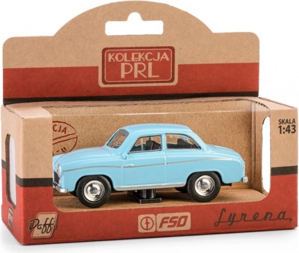Køremodel prl syrena 104 – blå 1:43 die-cast