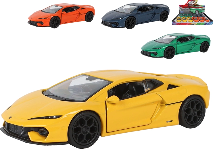 Metalmodelbil Welly Lamborghini Temerario 1:36, 12 cm