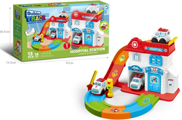 Kid Cars hospital med redningskøretøjer til små børn