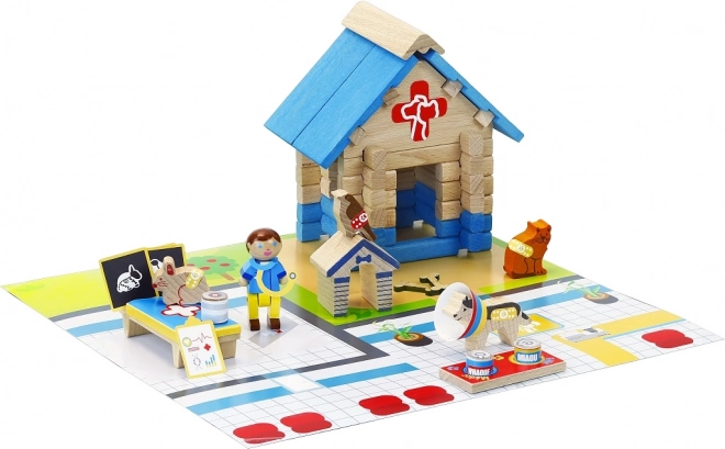 Jeujura Træbyggesæt Dyrlægeklinik