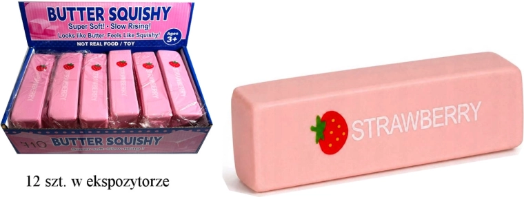 Antistress-squishy smør i rosa