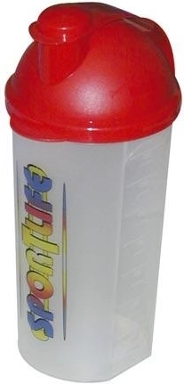 Shaker til drikke 700 ml med låg, mix af farver