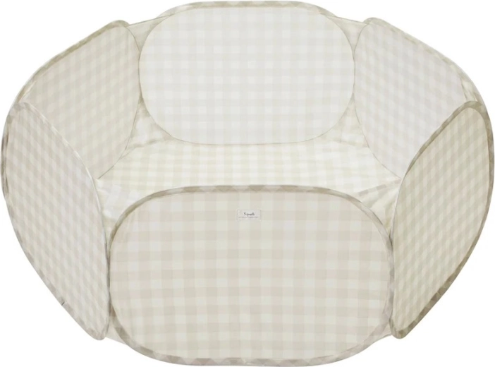 3 Sprouts tørboldbassin recycled gingham beige