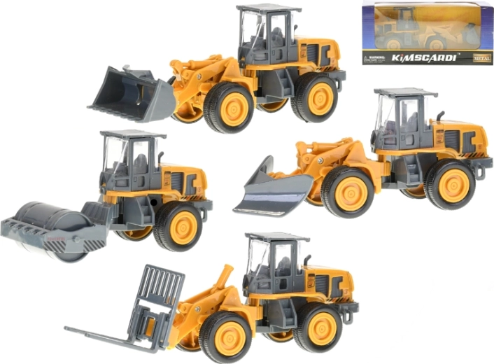 Metalbygge-bil 12–15 cm med frihjul, 4 varianter