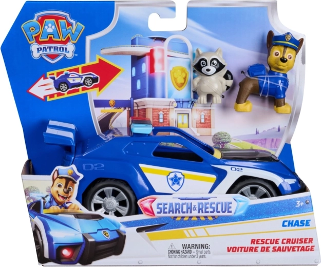 Paw Patrol redningskøretøj Chase med figurer