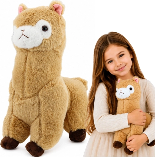 Plys-alpaka – cremefarvet 38 cm