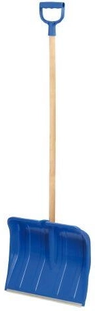 Plastisk sneskovl 49 × 36 cm med aluminiumslist, adskilt
