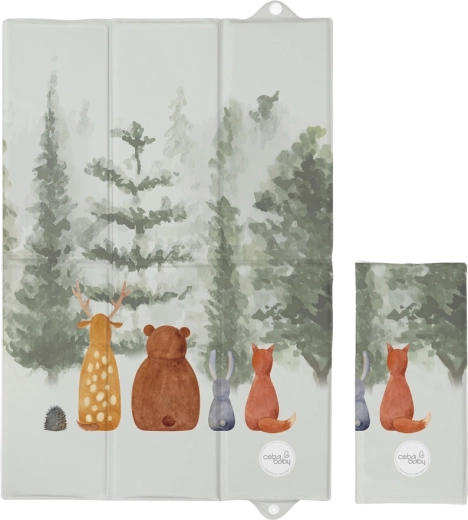 Ceba Baby rejsepusleunderlag basic forest companions 60 × 40 cm