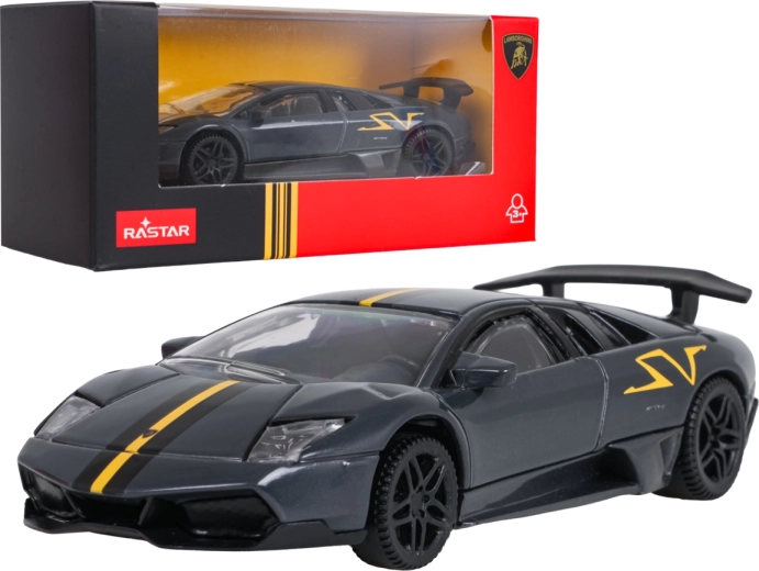 Metalmodel af Lamborghini Murciélago LP 670-4 SV Superveloce 1:43 grå RASTAR