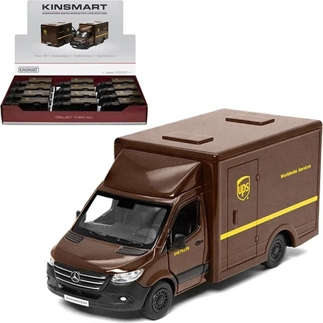 Metalmodel af Mercedes-Benz Sprinter UPS i målestoksforholdet 1:48