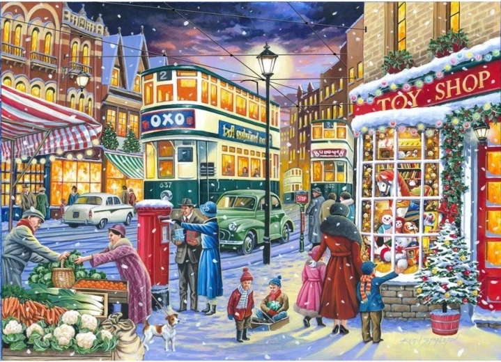 House of Puzzles-puslespil Tramstoppested, 1.000 brikker