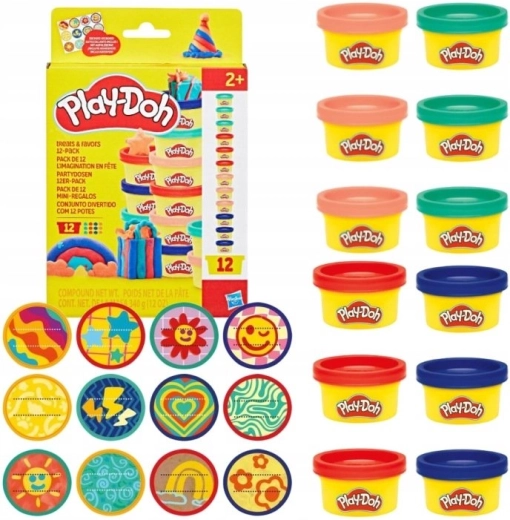 Play-Doh modellervoks i 12 bægre