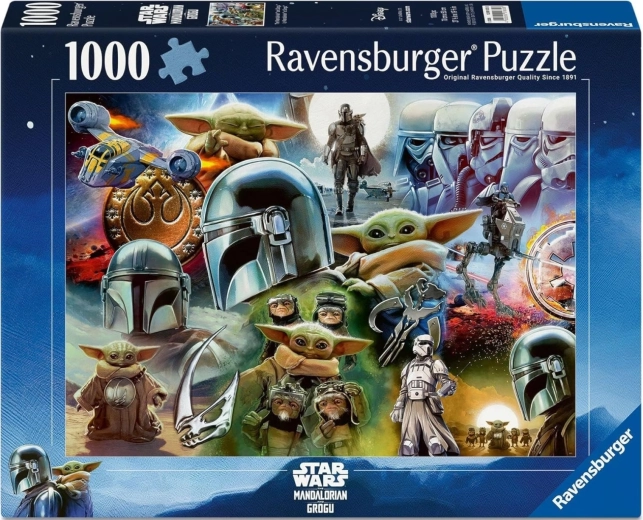 Ravensburger puslespil Star Wars: Mandalorian og Grogu 1000 brikker