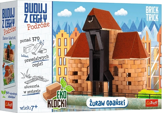Brick Trick Rejser: Żuraw fra Gdańsk – minimodel af ægte mursten
