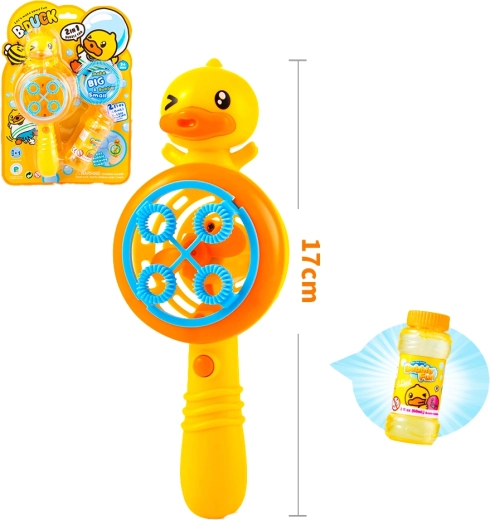 B.Duck sæbeboblemaskine med ventilator 2 i 1 (60 ml)