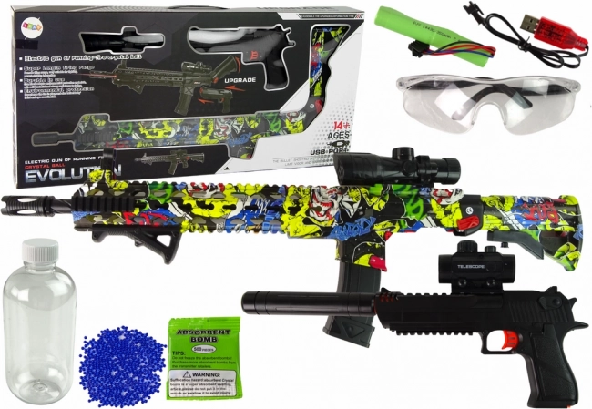 Karbiner/gevær - pistol til vandkugler med tilbehør