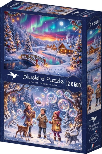 BLUEBIRD Puslespil Vinterens magi 2 × 500 brikker
