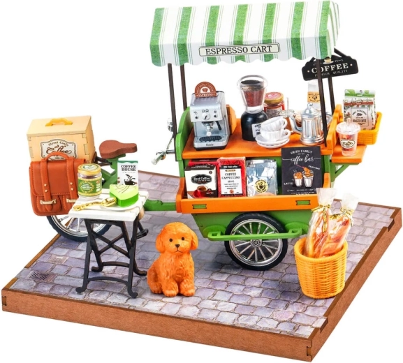 RoboTime 3D træpuslespil – kaffevogn
