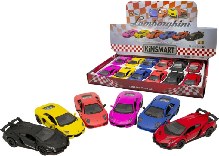 Metalmodel af lille bil Matte Lamborghini Murciélago LP640