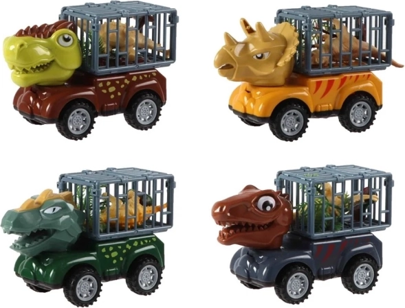 Friktionsbil Dinosaur med figur