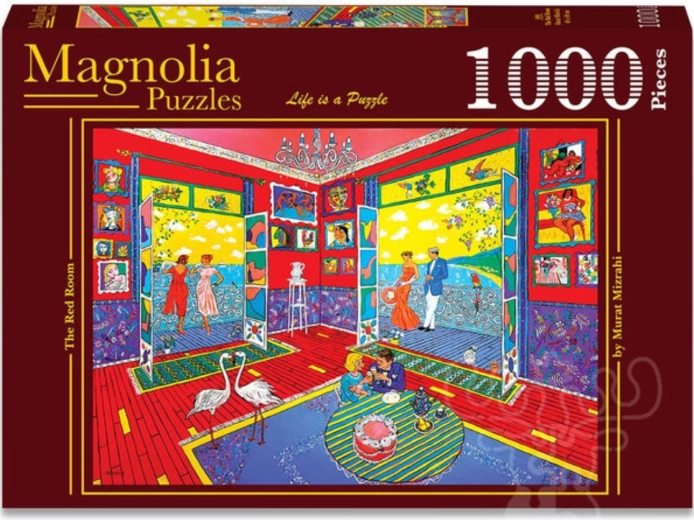 Magnolia puslespil Rødt værelse 1000 brikker