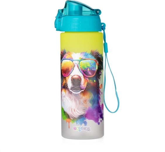 Drikkeflaske OXY Click 600 ml crazy animals hund
