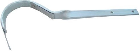Drejet krog til tagrende 250 mm, galvaniseret