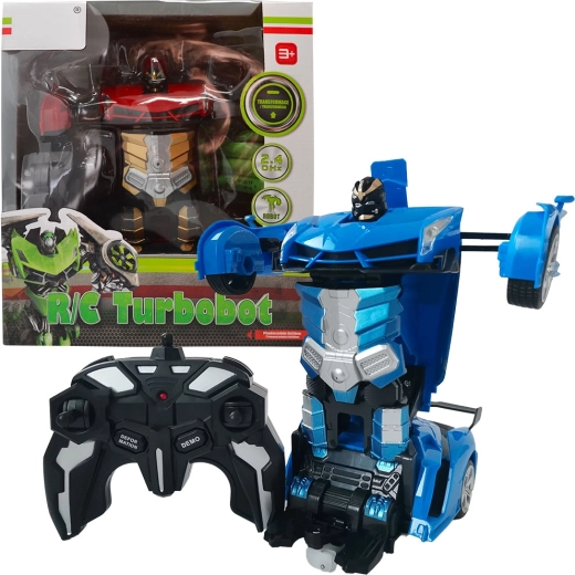 RC transformerende bil og robot Turbobot med fjernbetjening