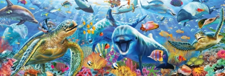 Panoramapuslespil Havliv 150 brikker