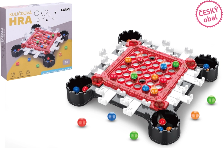 Kuglebrætspil med tjekkisk emballage