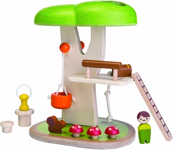 PlanToys træhus i træ Tree house