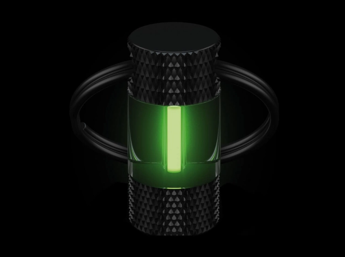 Böker Plus Mini Glow nøgleringsvedhæng uden batteri, grøn