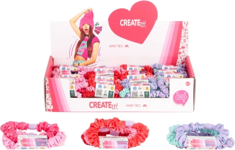 Create It! stof-hårelastik (scrunchie)