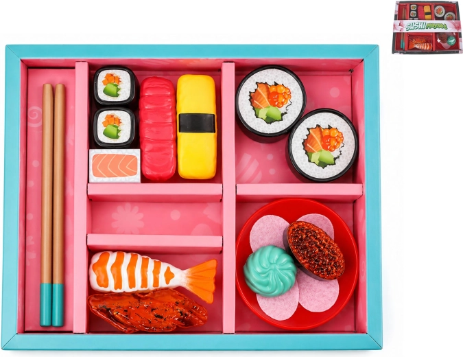 Sushi Kawaii-legetøjssæt, 19 dele